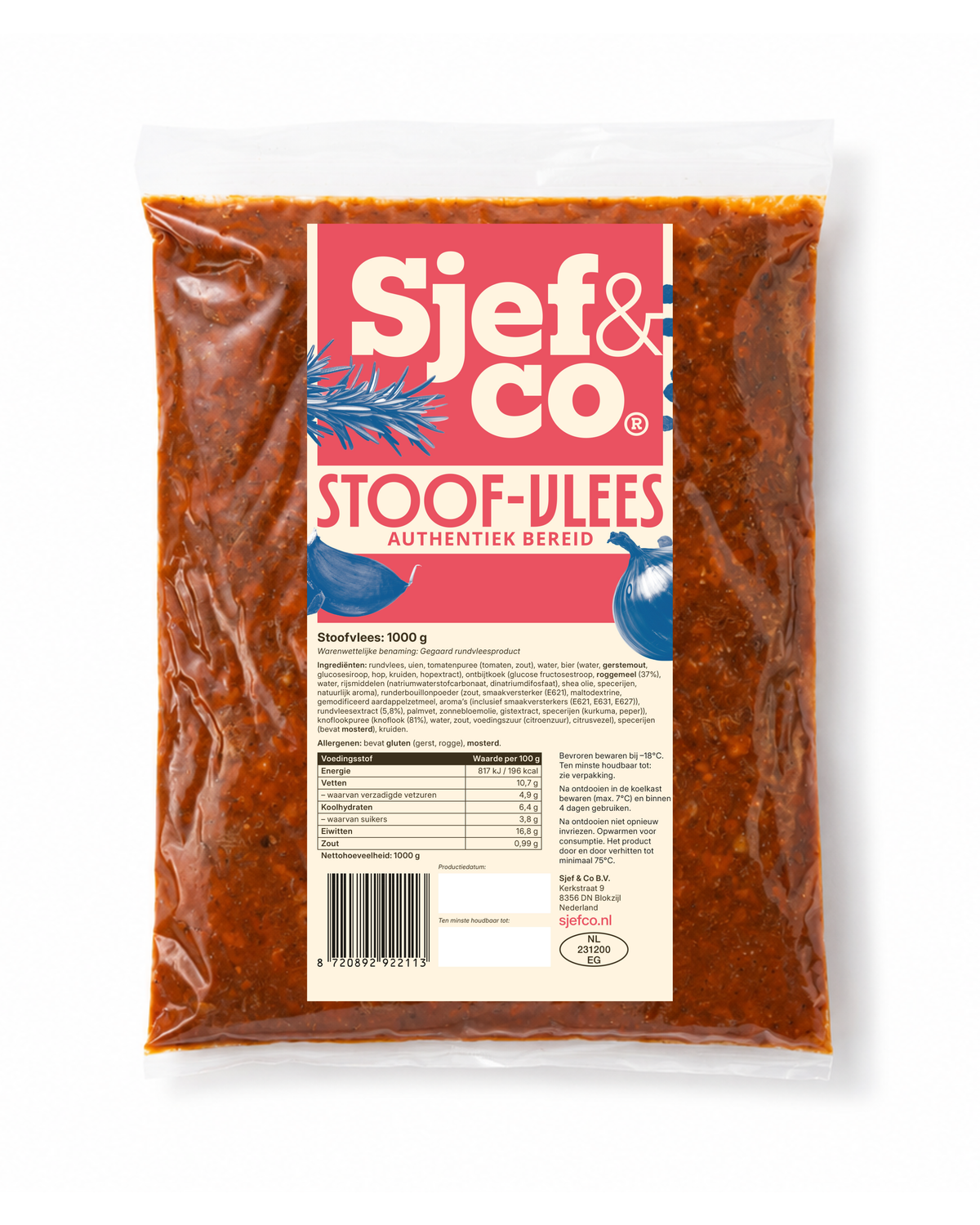 Stoofvlees kant en klaar 1kg